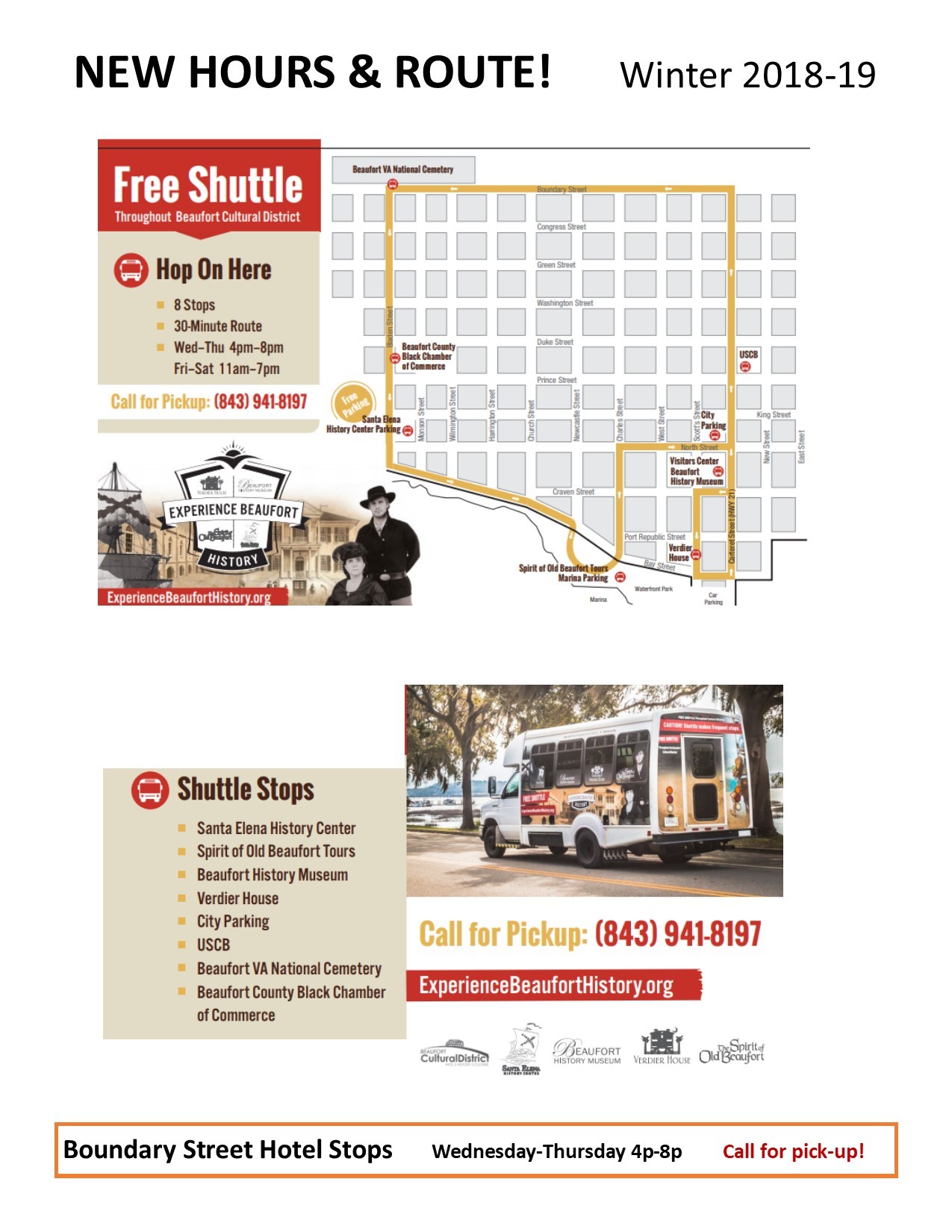 Experience Beaufort History with A Free Shuttle Ride!